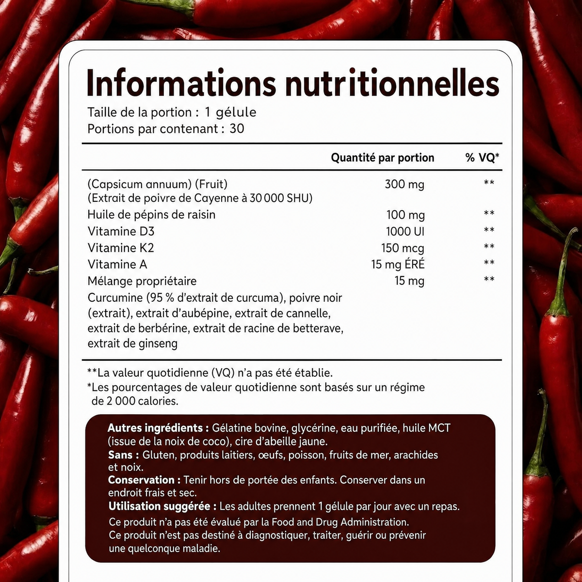 Cayenne Gélules